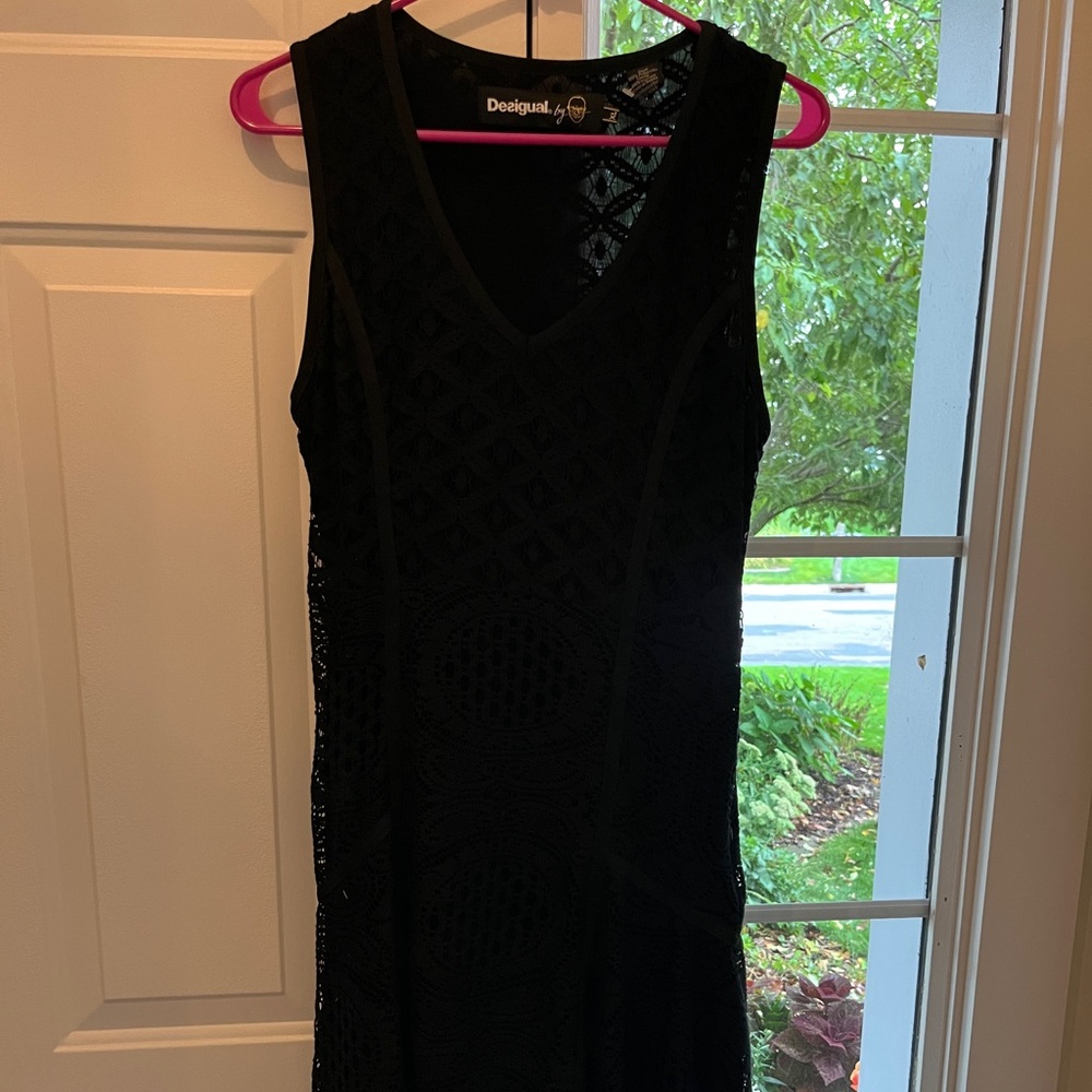 Desigual Black Lace Dress